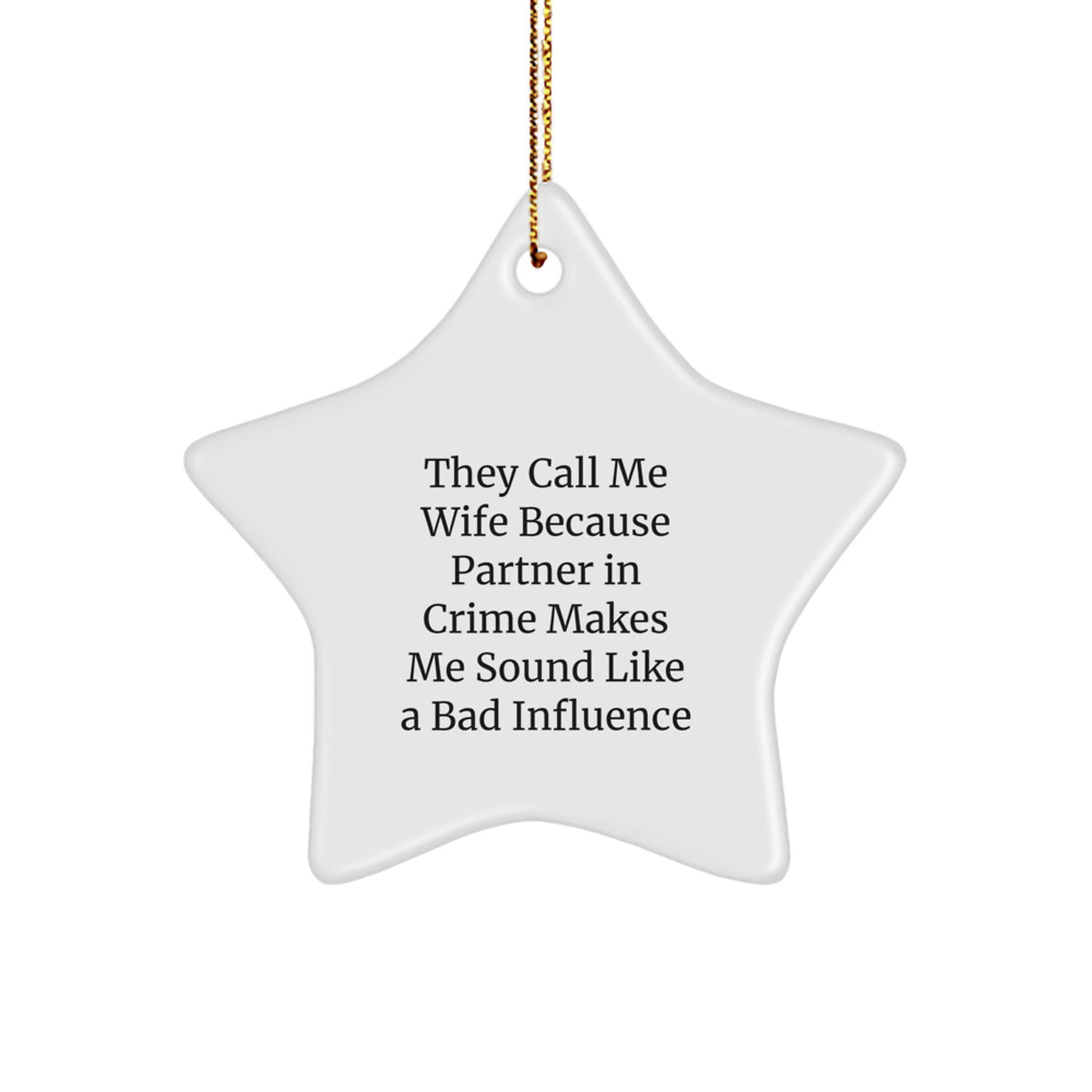 Wife Star Ornament Keepsake for Her Elegant Vivid Christmas Gift - Image 1