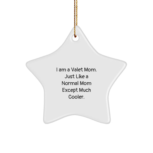 Valet Mom Favorite Star Ornament for Kids Christmas Keepsake Gift - Image 1