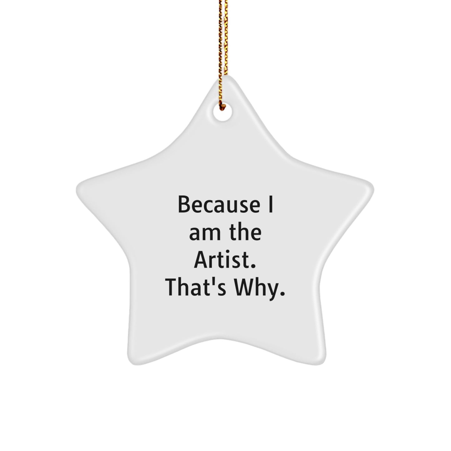 Christmas Gift for Her Artist Star Ornament Present Bright Glow Night - Image 1