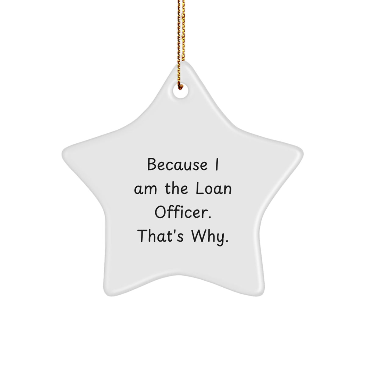 Loan Officer Star Ornament Idea for Coworkers Christmas Gift - Image 1