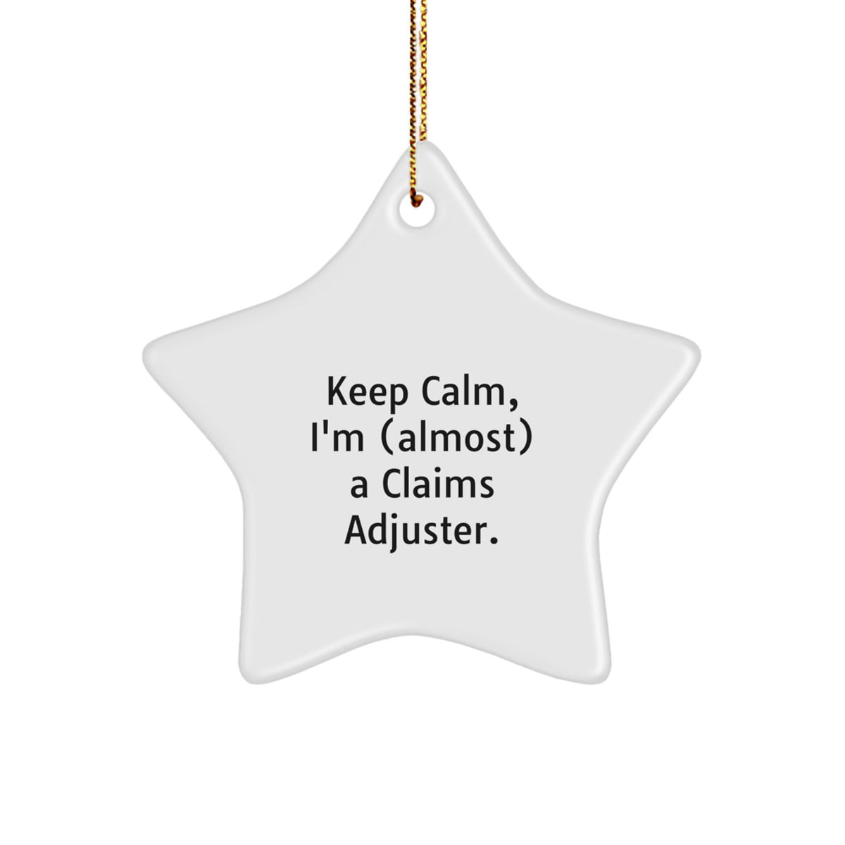 Claims Adjuster Keepsake Christmas Ornament for Him Gift - Image 1