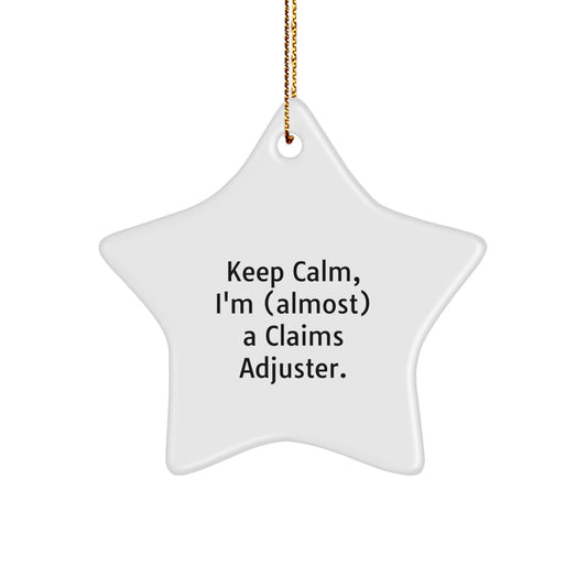 Claims Adjuster Keepsake Christmas Ornament for Him Gift - Image 1