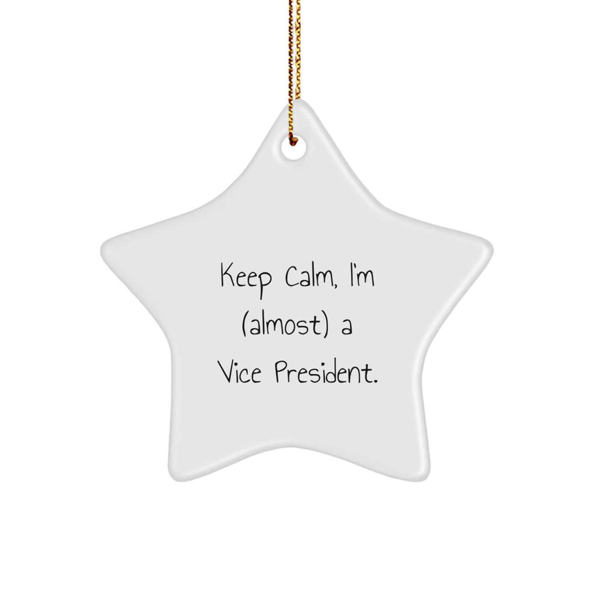 Christmas Gift for Her Vice President Star Ornament Present - Image 1