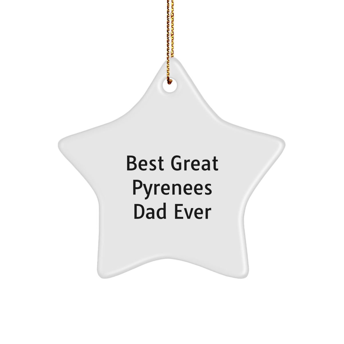 Favorite Great Pyrenees Dad Christmas Ornament for Kids Gift - Image 1