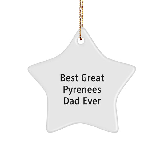 Favorite Great Pyrenees Dad Christmas Ornament for Kids Gift - Image 1