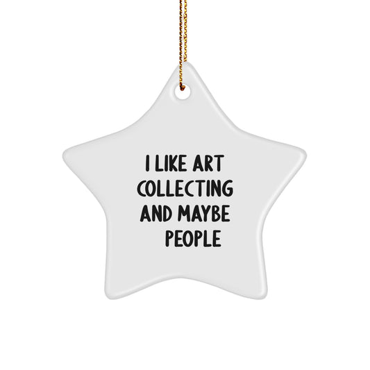 I Like Art Collecting, Star Ornament Gifts from Friends and Family for Christmas - Image 1