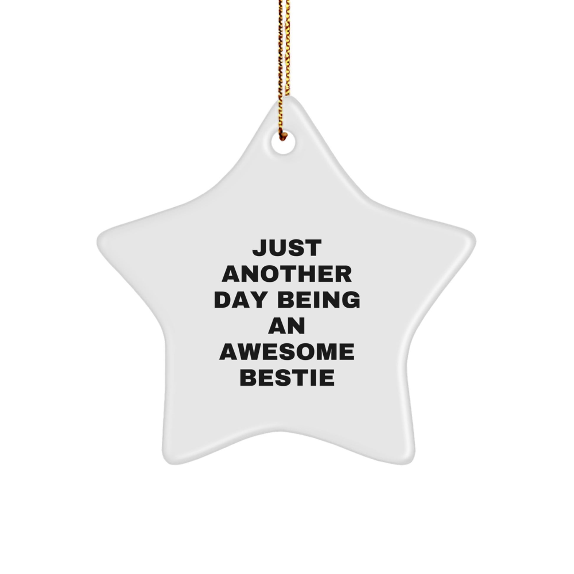 Funny Bestie Star Ornament Gifts from Friends for Bestie Christmas Unique Ornaments for Home Decor - Image 1