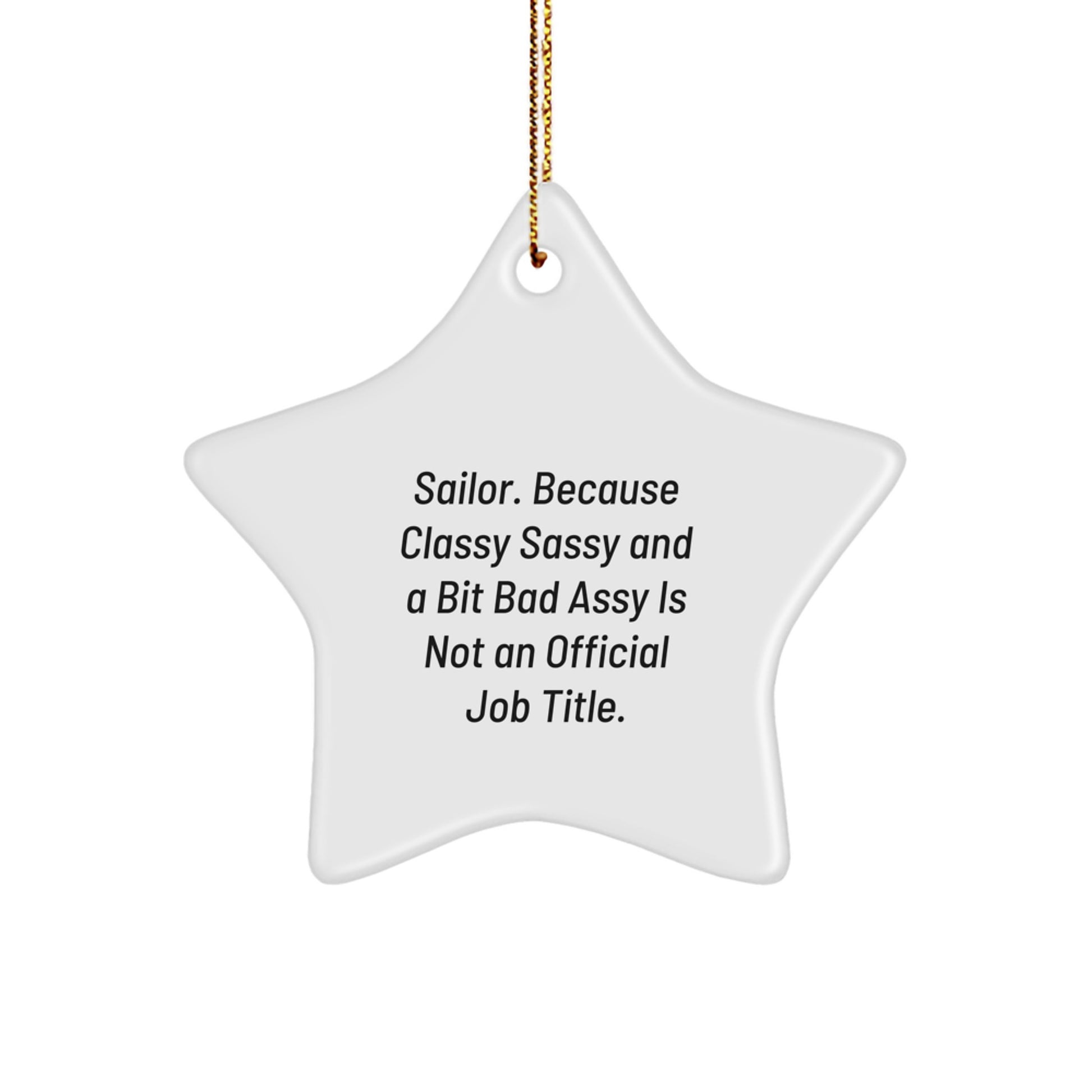 Funny Sailor Star Ornament Gifts from Friends for Sailor Men - Image 1