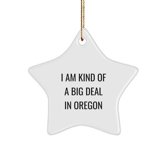 Oregon Star Ornament I Am Kind Of A Prime Selection Funny Gifts for Men and Women Friends Family - Image 1