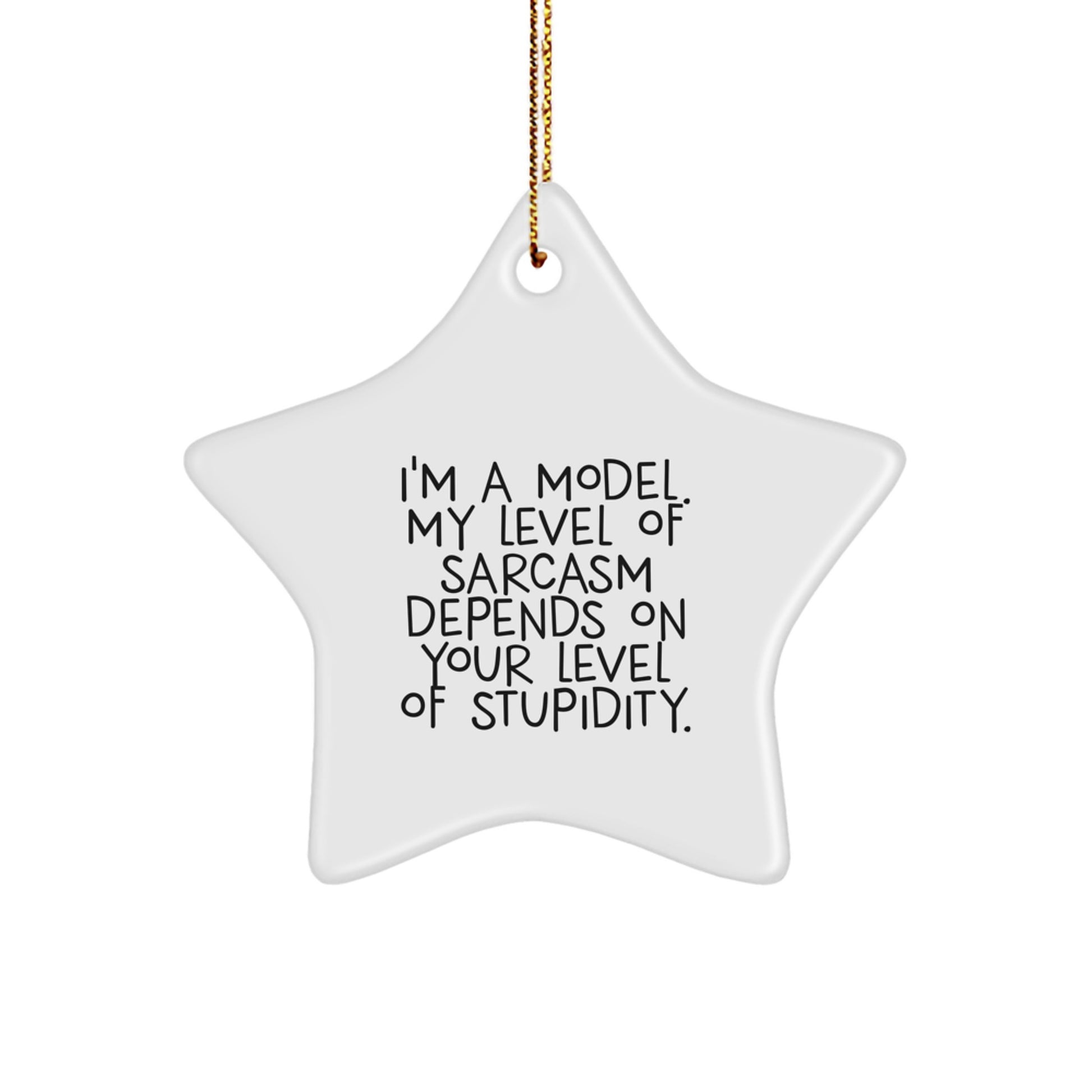 Funny Model Star Ornament Gifts from Friends for Men, Women, or Coworkers - Unique Christmas Unique Decorations - Image 1