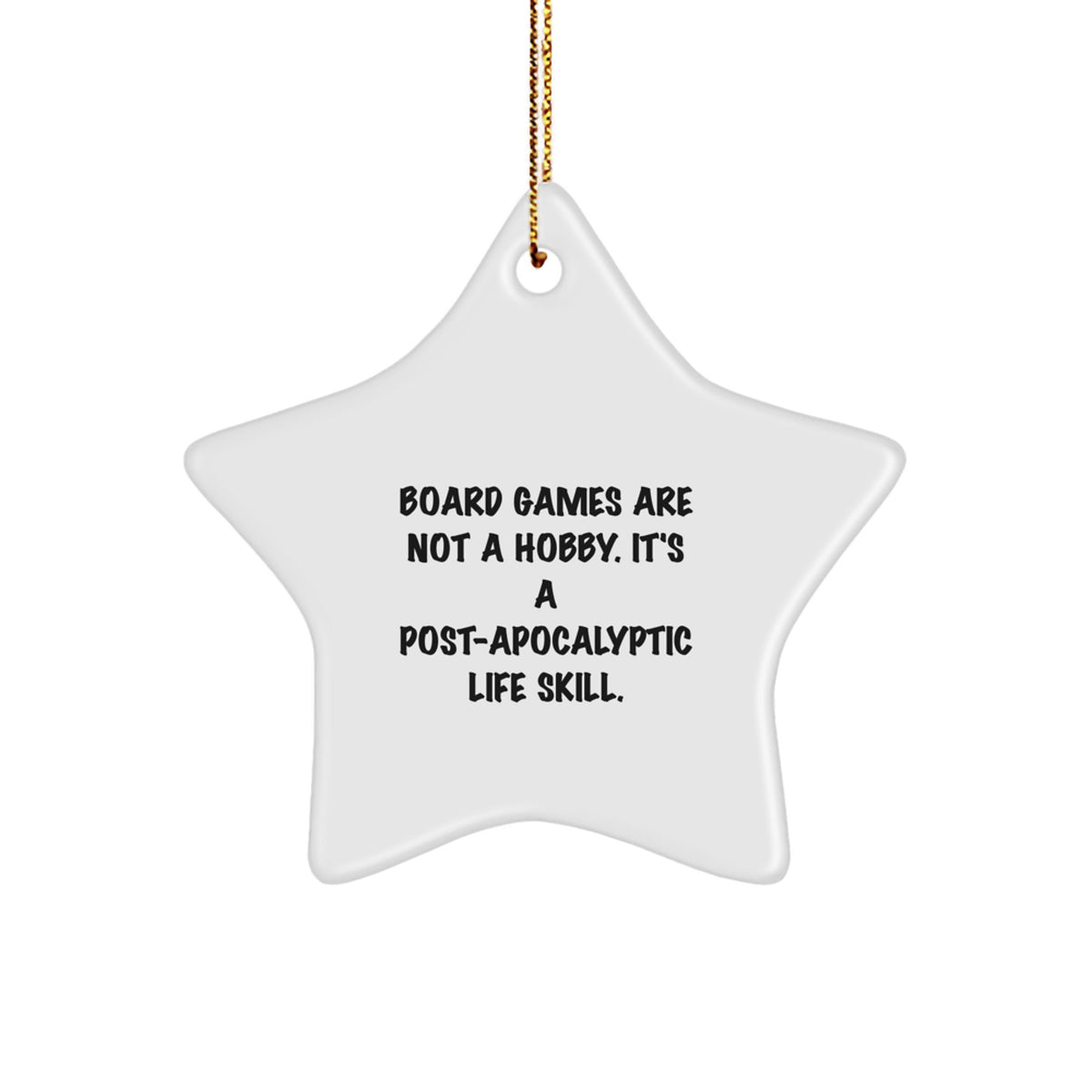 Funny Star Ornament for Board Games Lovers, Gifts from Friends and Family for Christmas Unique Gifts for Board Games Enthusiasts - Image 1