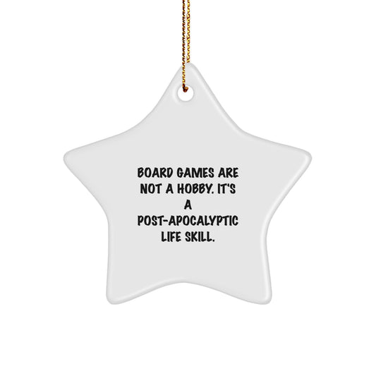 Funny Star Ornament for Board Games Lovers, Gifts from Friends and Family for Christmas Unique Gifts for Board Games Enthusiasts - Image 1