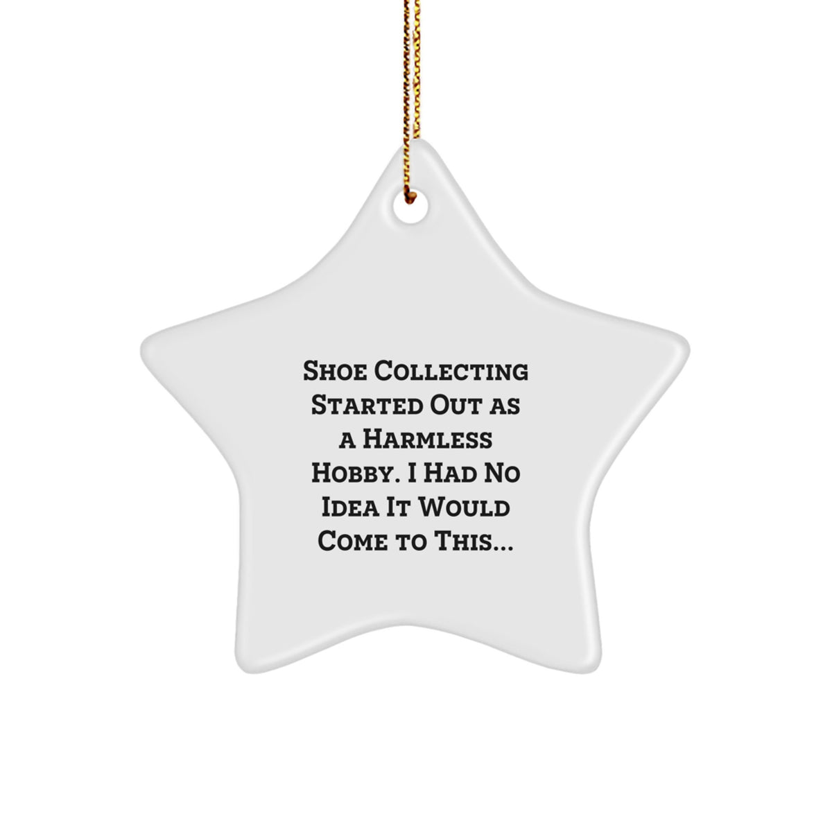 Shoe Collecting Keepsake Christmas Ornament for Him Surprise Gift - Image 1