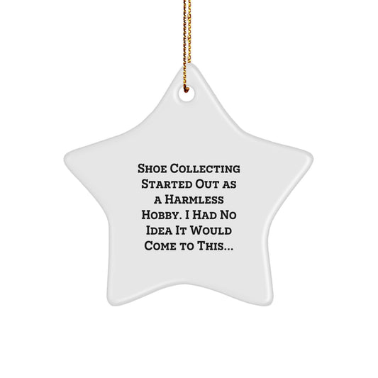 Shoe Collecting Keepsake Christmas Ornament for Him Surprise Gift - Image 1