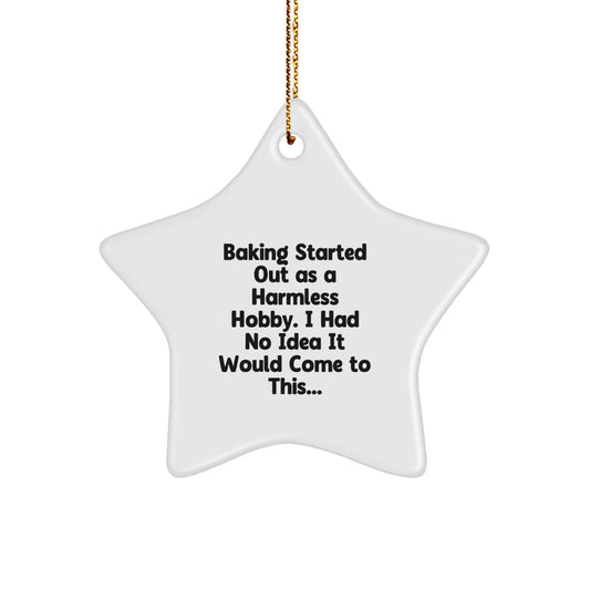 Baking Gifts from Friends and Family - Cute Star Ornament for Baking Lover's Christmas Unique Gifts - Image 1
