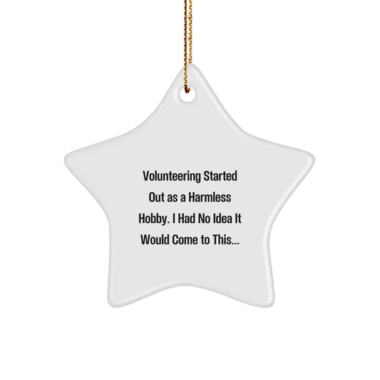 Volunteering Keepsake Christmas Ornament for Him Gift Holiday - Image 1