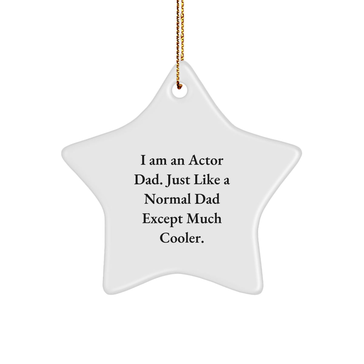 Actor Keepsake Christmas Ornament for Him Gift - Image 1