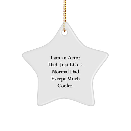 Actor Keepsake Christmas Ornament for Him Gift - Image 1