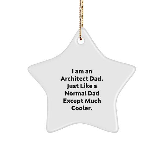 Funny Architect Star Ornaments for Dad's Office - Unique Gifts from Men to Architect Friends and Coworkers for Christmas - Image 1