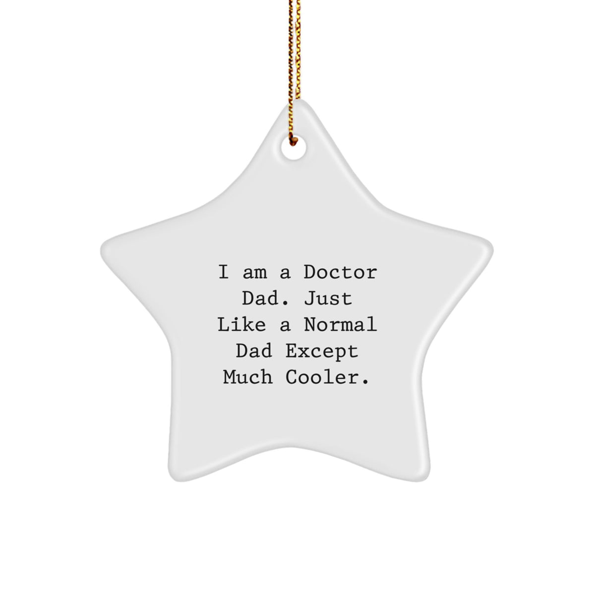 Doctor Dad Keepsake Christmas Ornament Gift for Him - Image 1