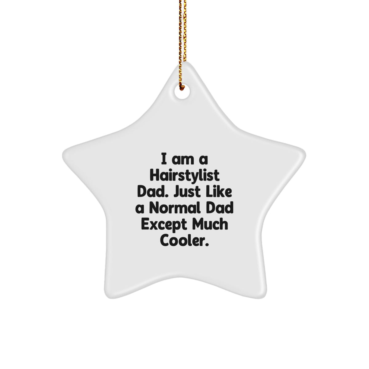 Hairstylist Dad Keepsake Christmas Ornament for Him Holiday Gift - Image 1