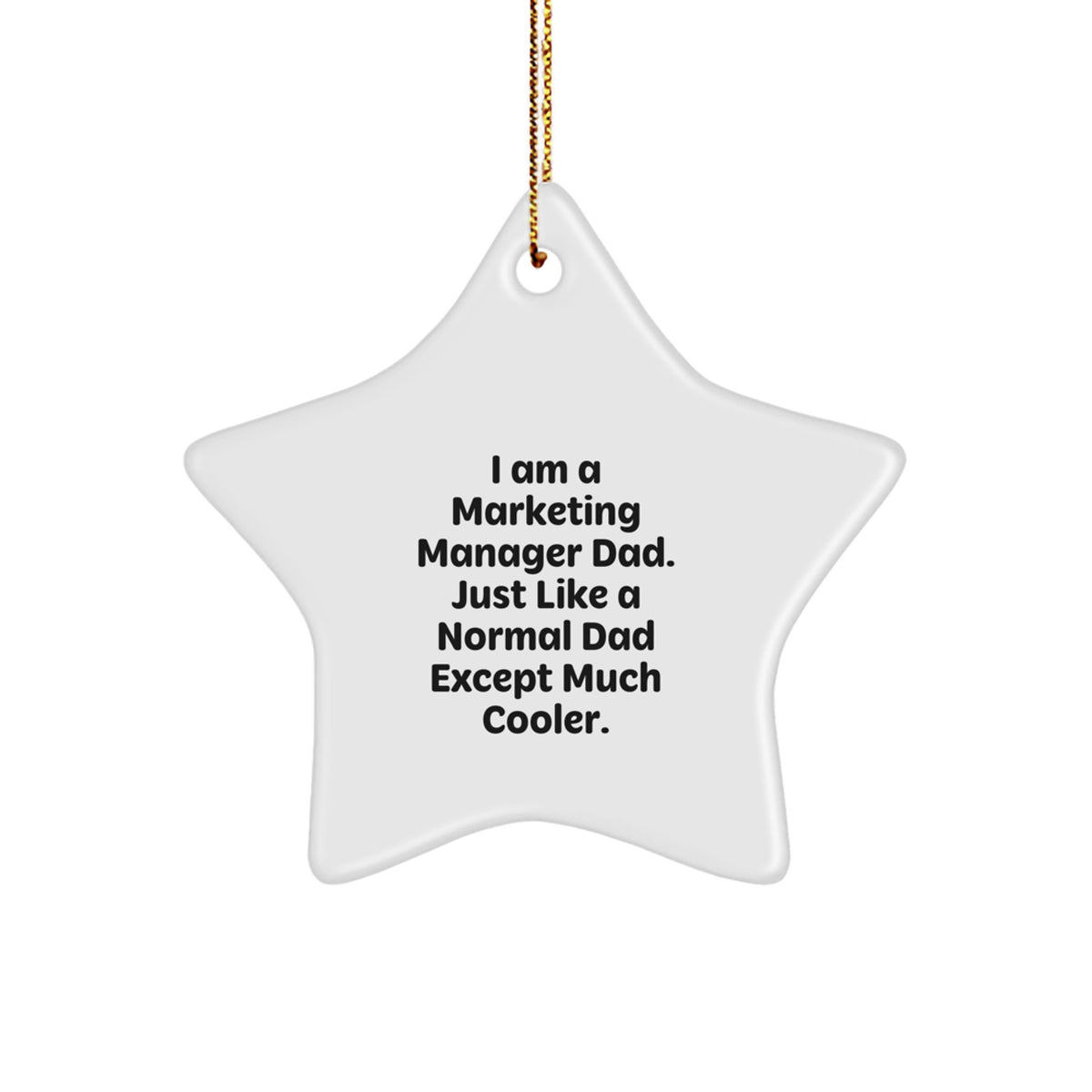 Marketing Manager Keepsake Bright Christmas Ornament for Him Gift - Image 1