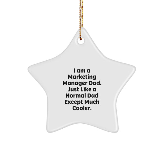 Marketing Manager Keepsake Bright Christmas Ornament for Him Gift - Image 1