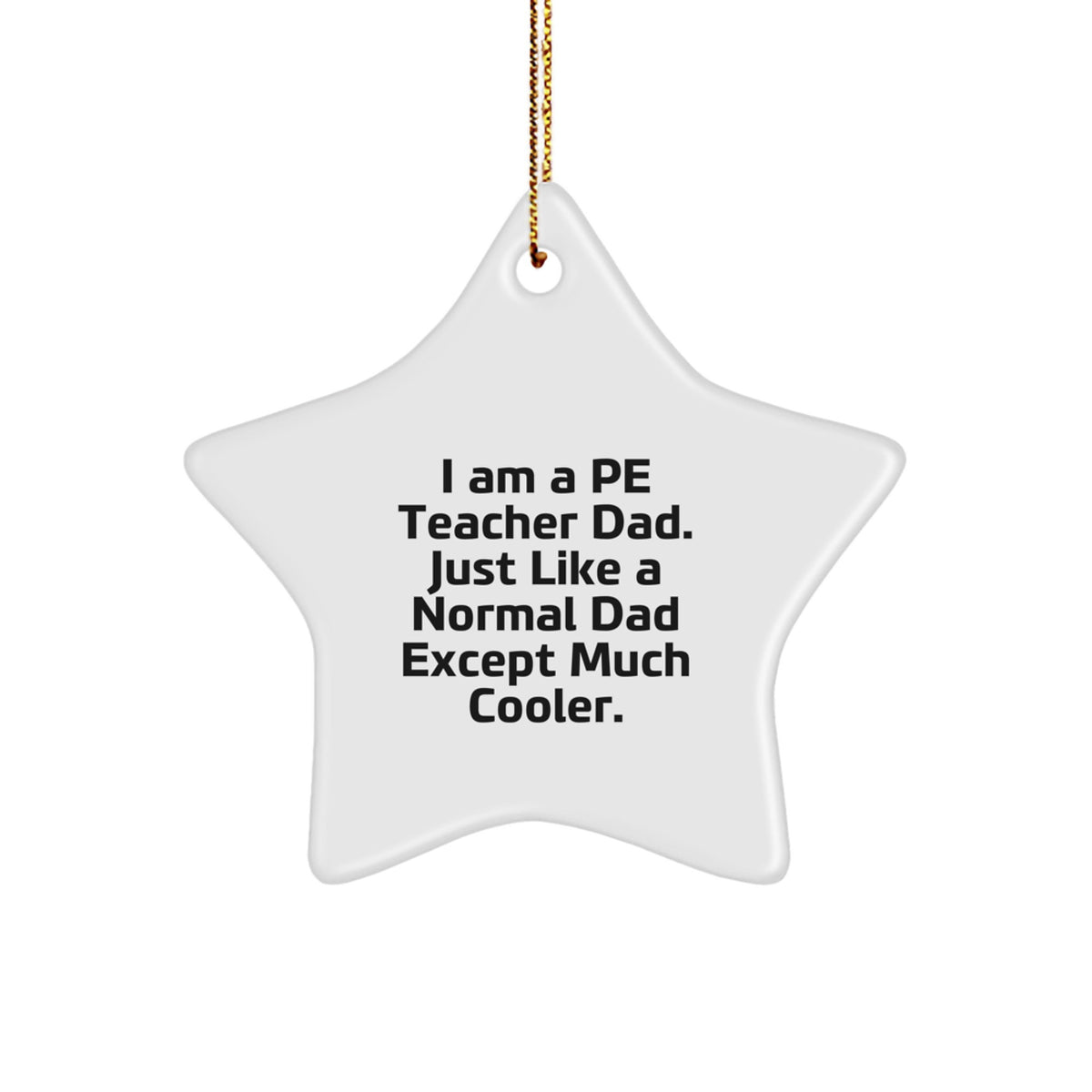 PE Teacher Keepsake Christmas Ornament for Him Gift - Image 1