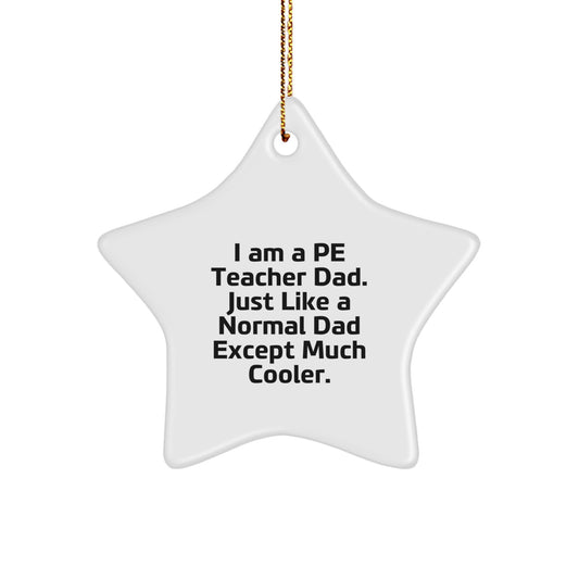 PE Teacher Keepsake Christmas Ornament for Him Gift - Image 1