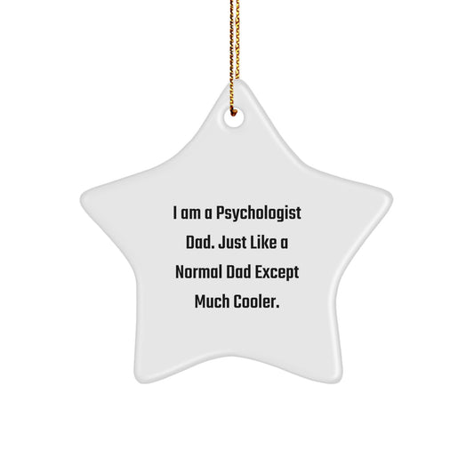 Funny Psychologist Star Ornament Gifts from Dad, Men, Women, Family, Friends, Coworkers to Psychologist, Men, Women, Family, Friends, Coworkers - Christmas Unique Gifts - Image 1