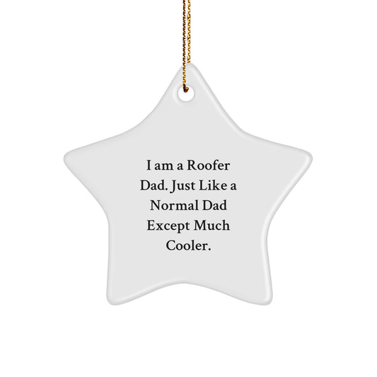 Roofer Dad Keepsake Christmas Ornament Gift for Him - Image 1