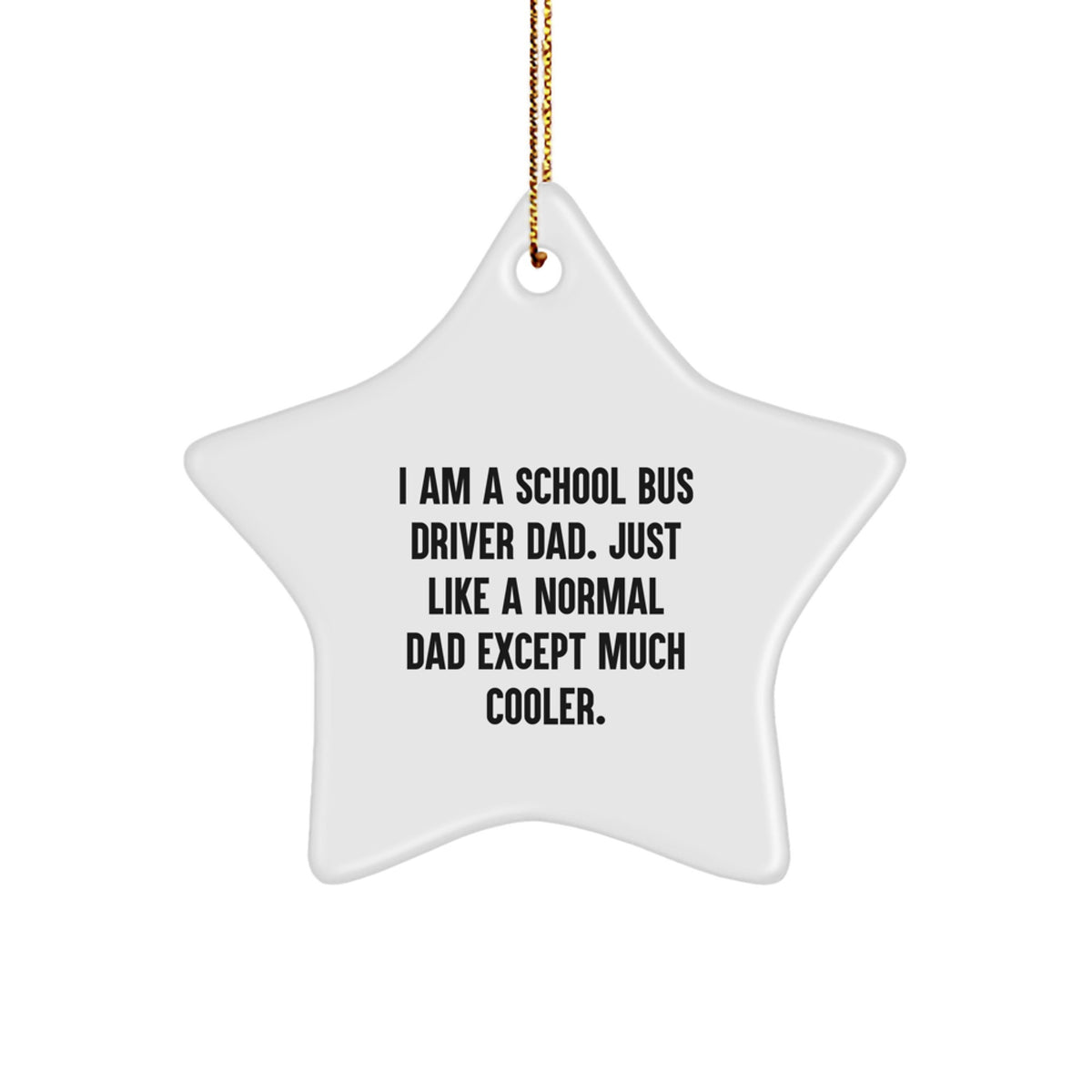 School Bus Driver Keepsake Christmas Ornament for Him Gift - Image 1