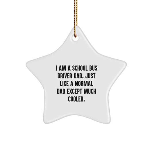 School Bus Driver Keepsake Christmas Ornament for Him Gift - Image 1