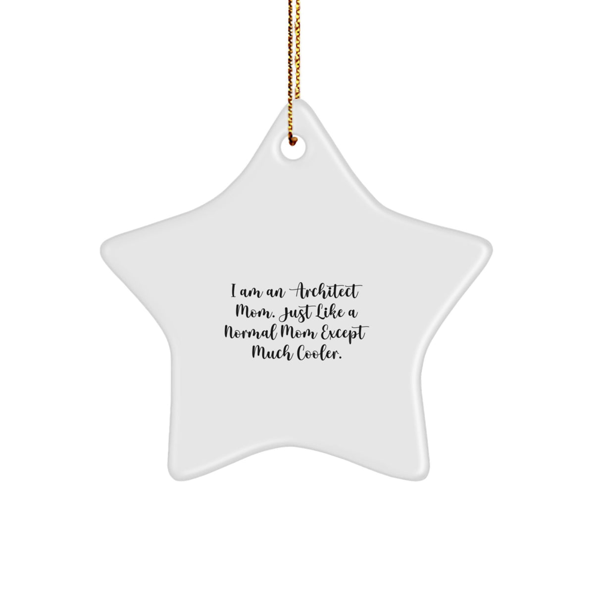 Architect Mom Keepsake Christmas Ornament for Him Gift - Image 1