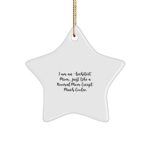 Architect Mom Keepsake Christmas Ornament for Him Gift - Image 1