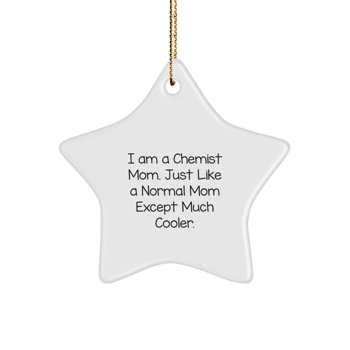 Chemist Star Ornament Keepsake for Him Christmas Gift - Image 1