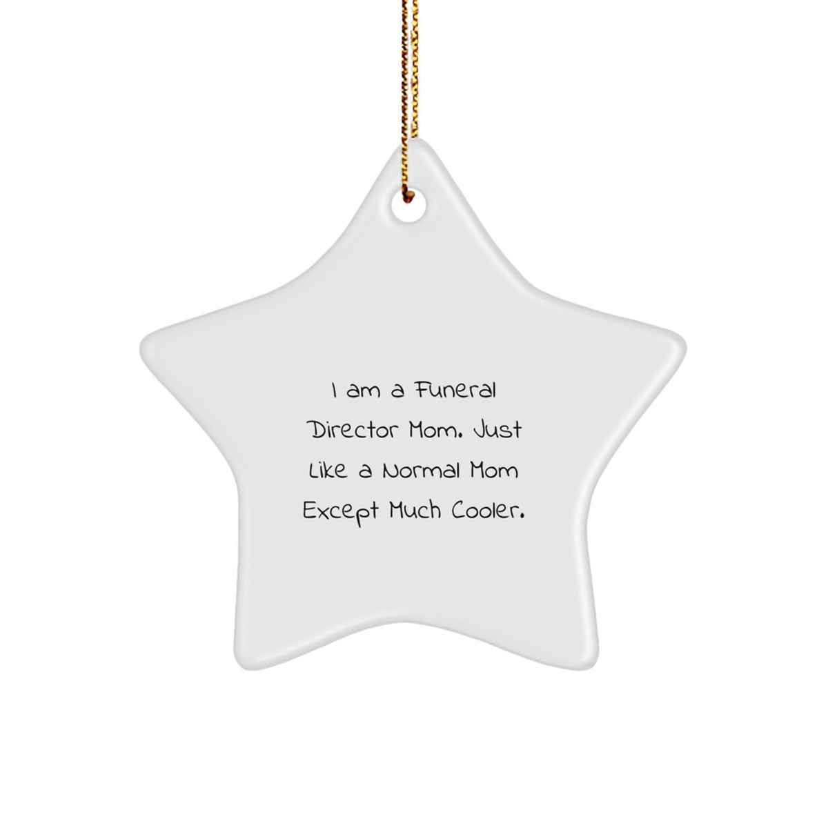 Christmas Gift for Her Funeral Director Mom Ornament - I Am A Funeral - Image 1