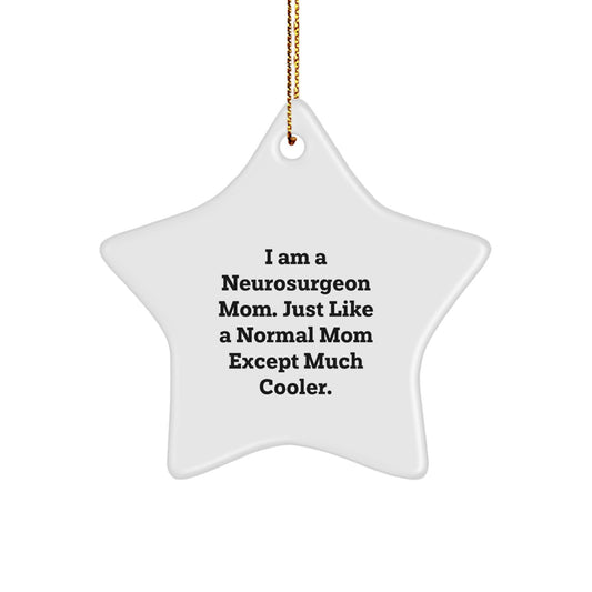 Neurosurgeon Mom Keepsake Christmas Ornament for Him Gift Vibrant - Image 1