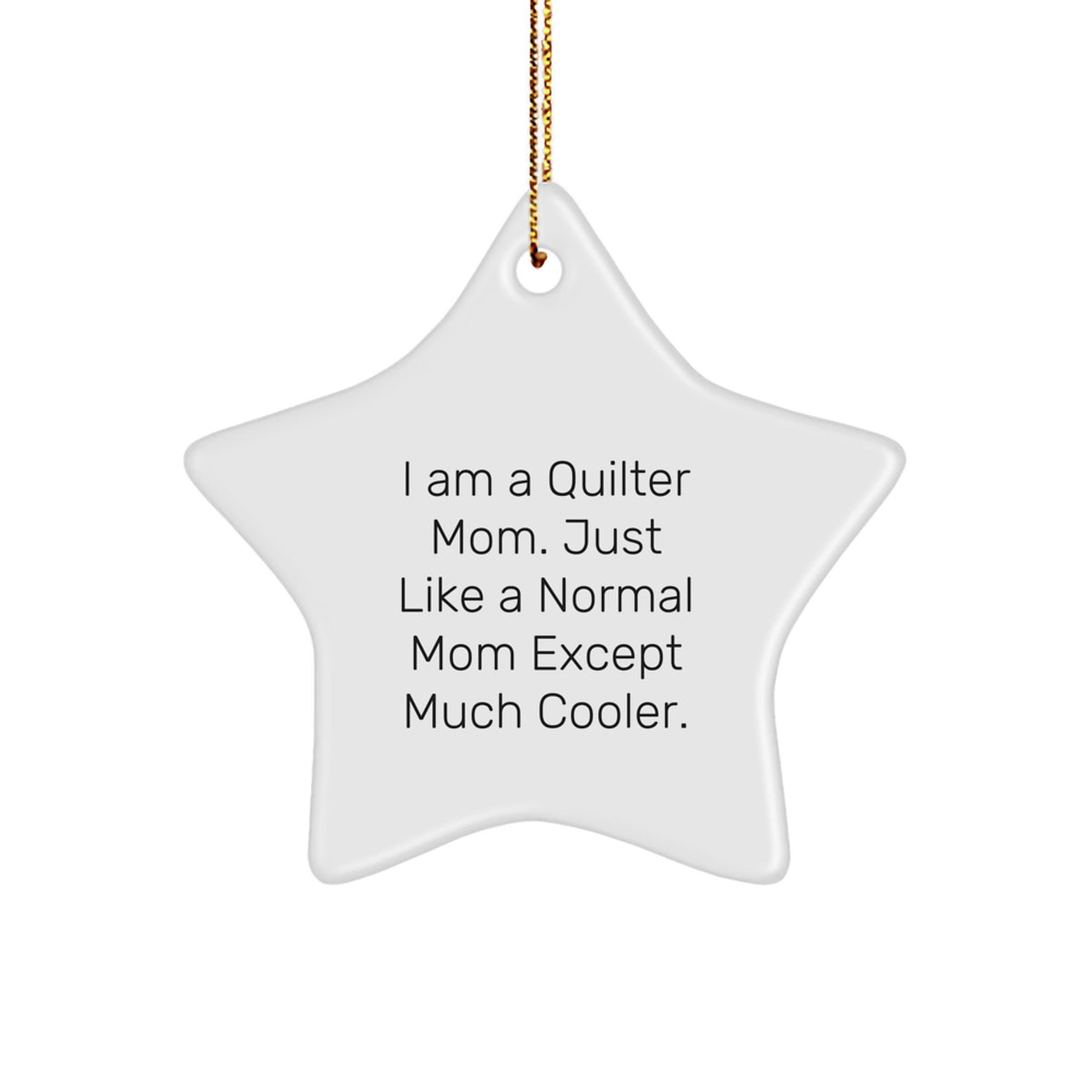 Quilter Keepsake Christmas Ornament for Him Gift - Image 1