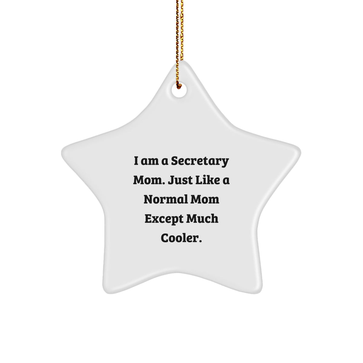 Christmas Gift for Her Secretary Star Ornament Present - Image 1