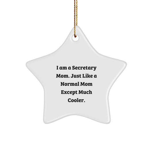 Christmas Gift for Her Secretary Star Ornament Present - Image 1