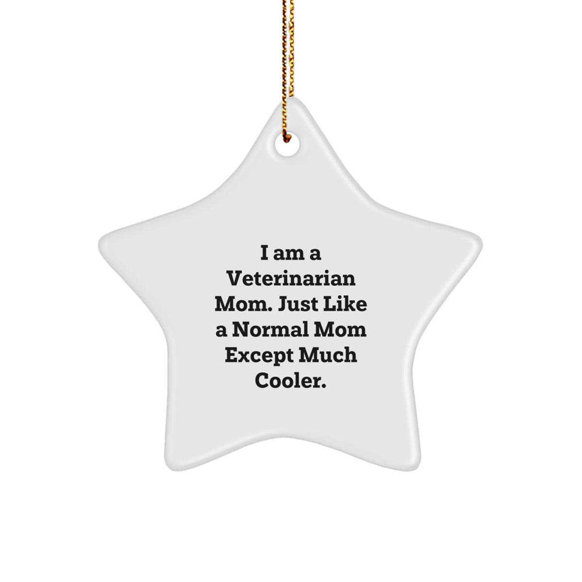 Christmas Gift for Her Veterinarian Star Ornament Present - Image 1