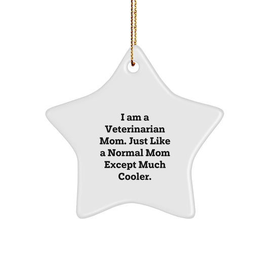 Christmas Gift for Her Veterinarian Star Ornament Present - Image 1