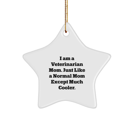 Veterinarian Star Ornament Christmas Gift for Coworkers Idea - Image 1