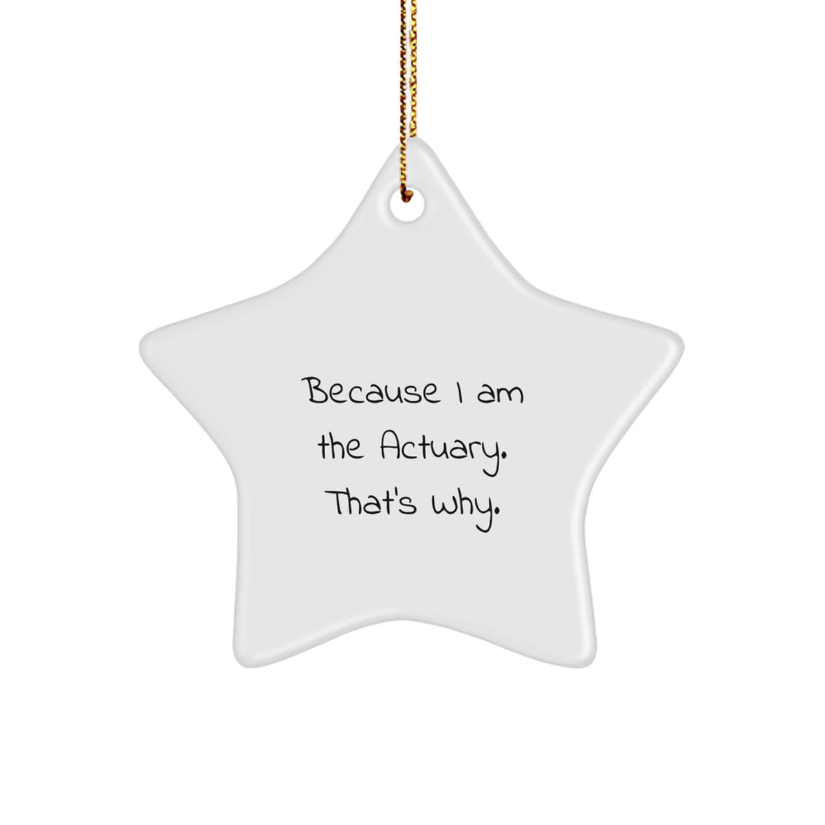 Actuary Keepsake Christmas Ornament for Him Professional Gift - Image 1