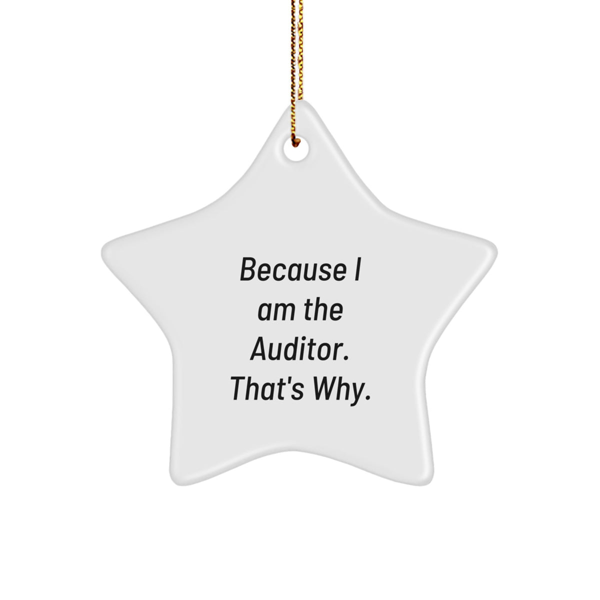 Auditor Star Ornament Christmas Holiday Gift for Coworkers Idea - Image 1