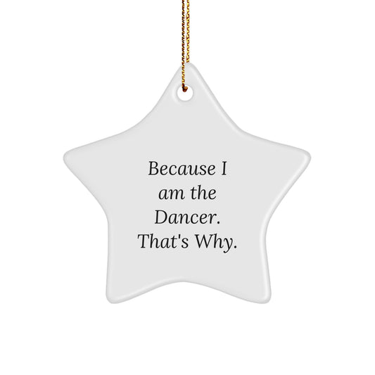 Christmas Gift for Her Dancer Star Ornament Present - Image 1