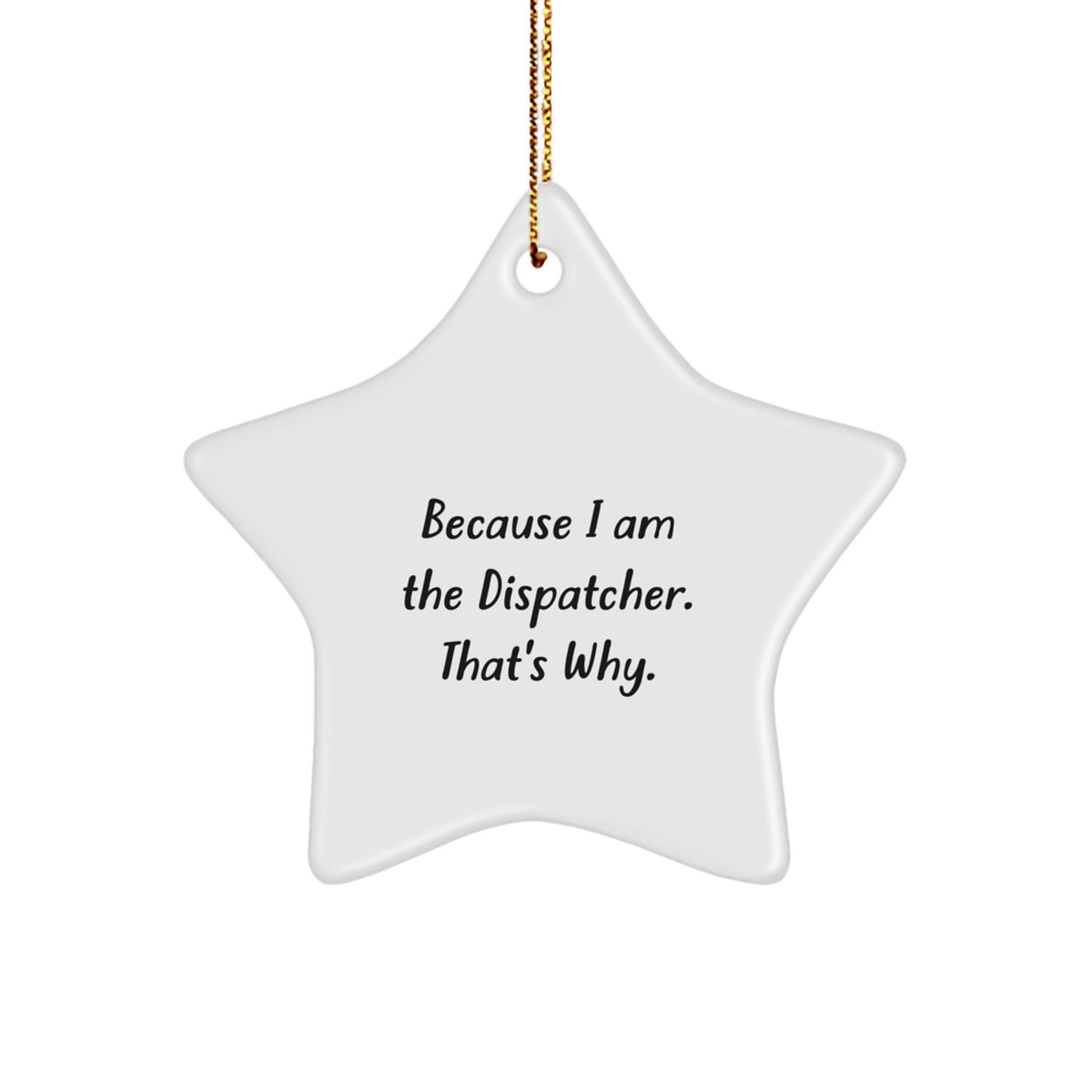 Christmas Gift Present for Her Dispatcher Bright Star Ornament - Image 1