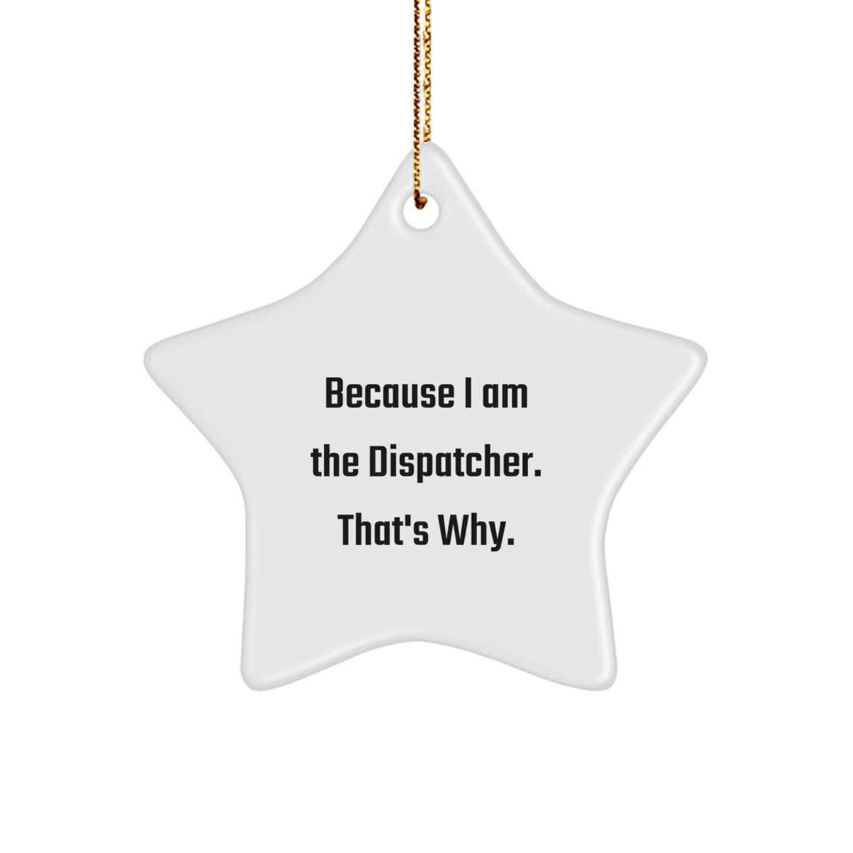 Dispatcher Keepsake Christmas Ornament for Him Bright Holiday Tree Gift - Image 1