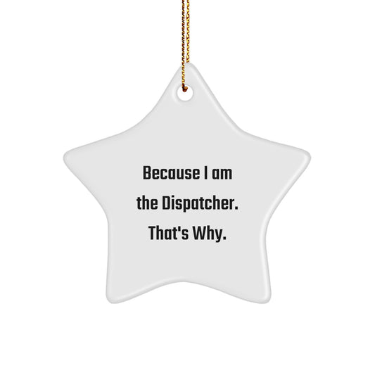 Dispatcher Keepsake Christmas Ornament for Him Bright Holiday Tree Gift - Image 1